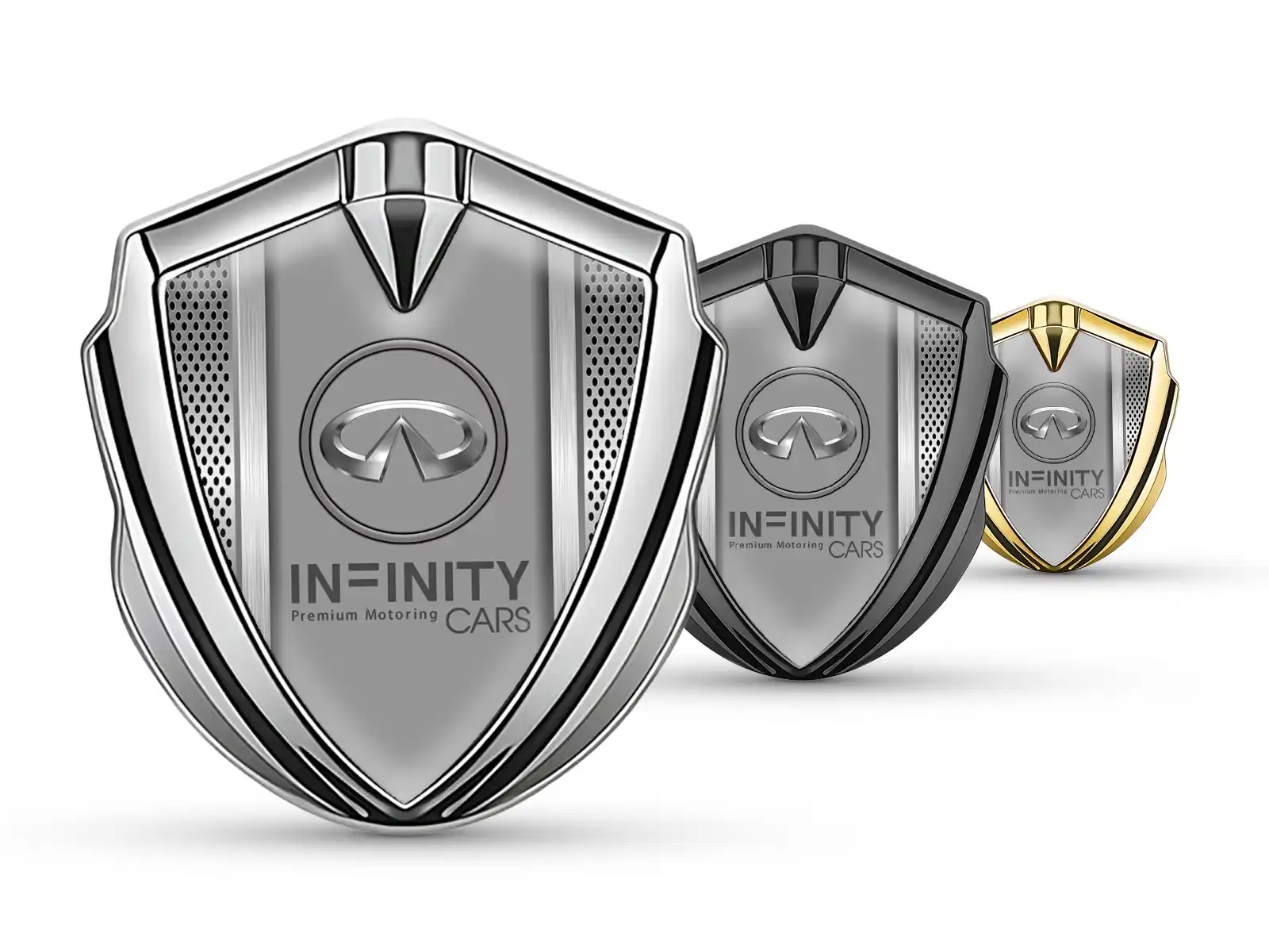 Infiniti Abovedado Emblema Insignia Duradero Selecto Tacto